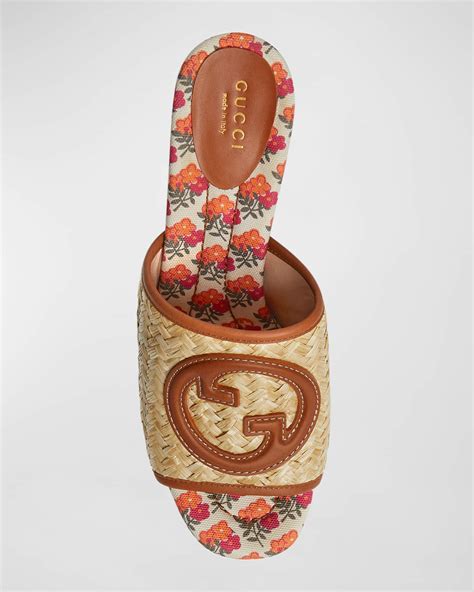 fake gucci slides for women|authenticate gucci marmont raffia slides.